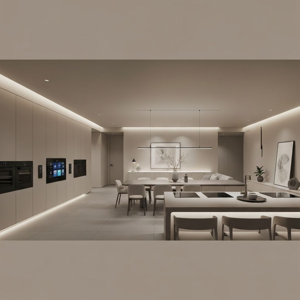 Premium aromatherapy diffuser emitting soft purple mist